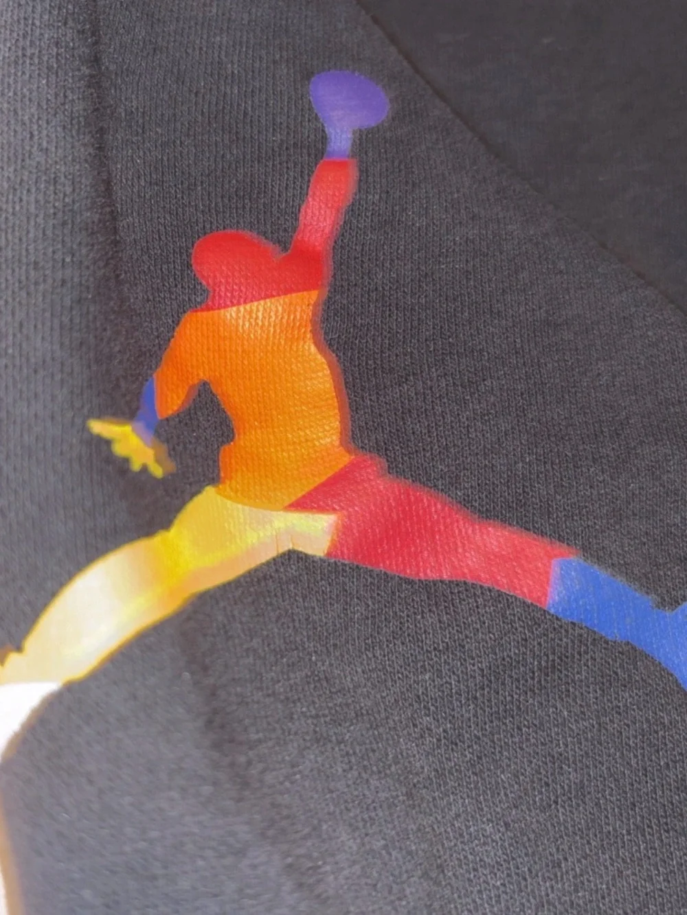 Jordan Black Joggers with Multicolor Jumpman and Gradient Logo